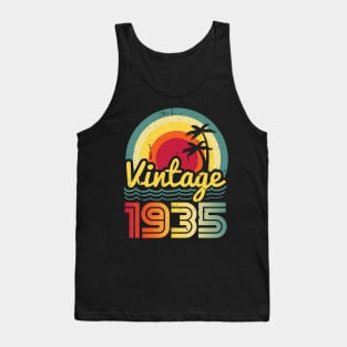 Vintage 1935 Made in 1935 88th birthday 88 years old Gift Tank Top